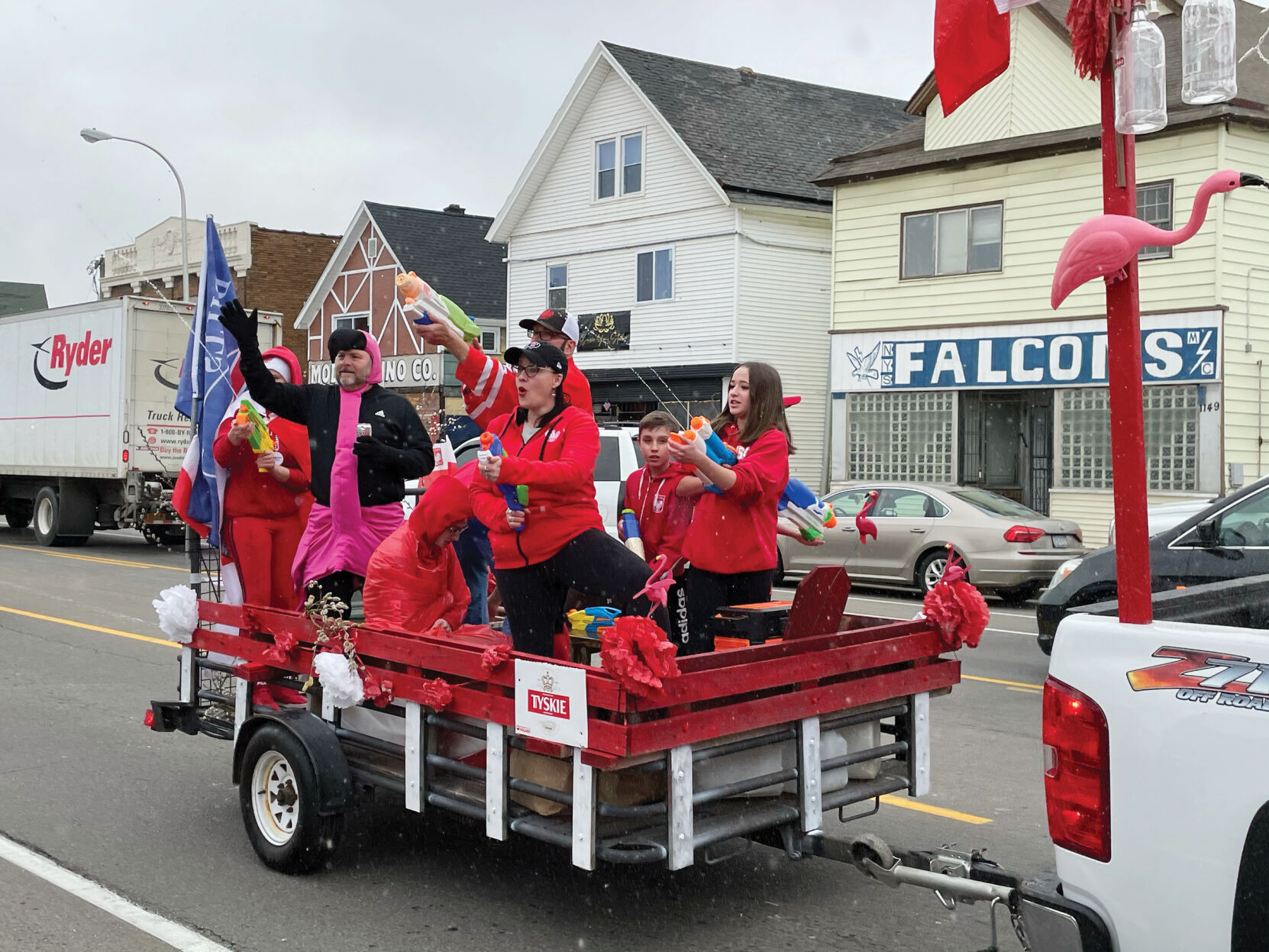 Dyngus Day parade on Broadway